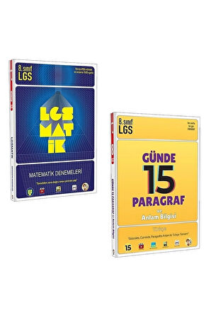 8. Sınıf Lgsmatik Matematik Denemeleri + Lgs Günde 15 Paragraf Ve Anlam Bilgisi