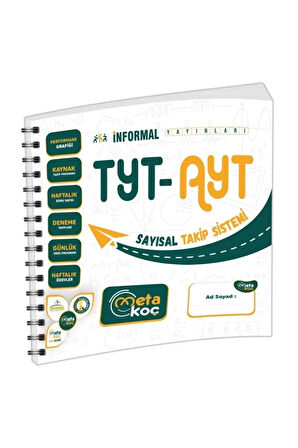 2026 Yks-tyt-ayt Informal Yayınları Meta Koç Sayısal Öğrenci Takip Sistemi (SPİRAL SIRTLI)
