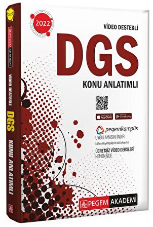 2022 DGS Video Destekli Konu Anlatımlı