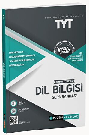 Pegem Yayınları Tyt Dilbilgisi Tamamı Çözümlü Soru Bankası