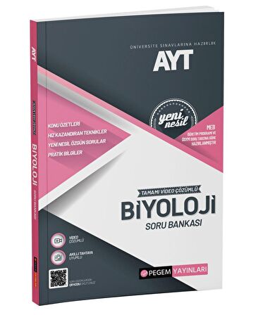 Pegem Yayınları Ayt Biyoloji Tamamı Çözümlü Soru Bankası