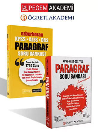 PEGEM AKADEMİ Ezberbozan KPSS ALES DGS Paragraf Soru Bankası + ÖĞRETİ KPSS ALES DGS YKS Paragraf Sor