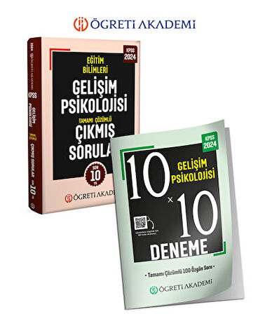 Öğreti Akademi 2024 Eğitim Bilimleri Gelişim Psikolojisi Deneme+Çıkmış Sorular Seti (2.Kitap)