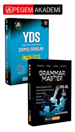 PEGEM AKADEMİ 2025 YDS İngilizce Çıkmış Sorular + Grammar Master YKS - DİL&YDS Seti (2.Kitap)