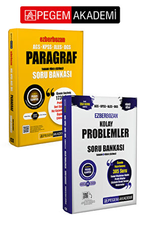 PEGEM AKADEMİ AGS-KPSS-ALES-DGS Ezberbozan Paragraf Tamamı Video Çözümlü Soru Bankası  + AGS KPSS AL