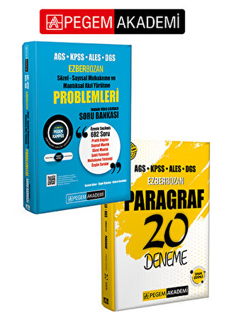 PEGEM AKADEMİ AGS KPSS ALES DGS Ezberbozan Paragraf 20 Deneme + AGS KPSS ALES DGS Ezberbozan Sözel S
