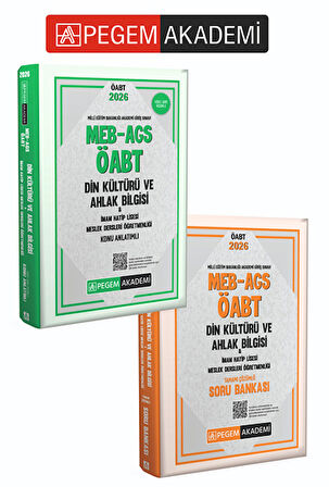 PEGEM AKADEMİ 2026 MEB AGS ÖABT Din Kültürü ve Ahlak Bilgisi-İmam Hatip Lisesi Mes.Lisesi Öğr. Konu 
