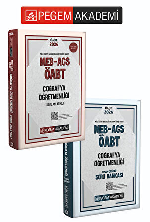 PEGEM AKADEMİ 2026 MEB AGS ÖABT Coğrafya Öğretmenliği Konu Anlatımlı + 2026 MEB AGS ÖABT Coğrafya Öğ