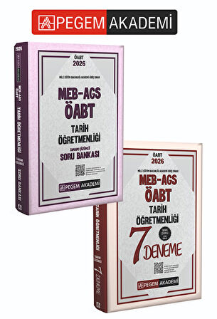 PEGEM AKADEMİ 2026 MEB AGS ÖABT Tarih Öğretmenliği Tamamı Çözümlü Soru Bankası + 2026 MEB AGS ÖABT T
