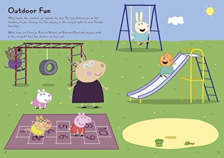 Peppa Pig: George's First Day at Playgroup: Sticker Book