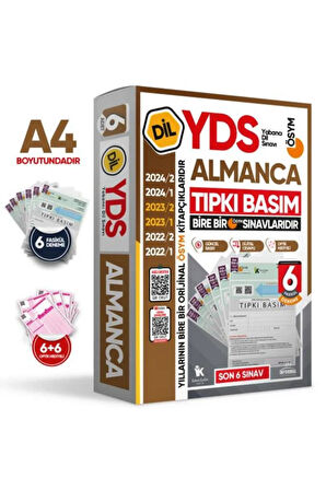 2025 YDS Almanca ÖSYM Tıpkı Basım Çıkmış Soru Deneme Paketi 6lı Fasikül SETİ