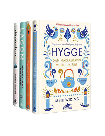 Hygge   Lykke   Lagom   Japonizm Takım Set (Ciltli 4 Kitap)