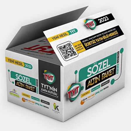 2023 TYTnin Kara Kutusu SÖZEL ALTIN PAKET SET Konu Özetli Dijital Çözümlü ÖSYM Çıkmış Soru Bankası