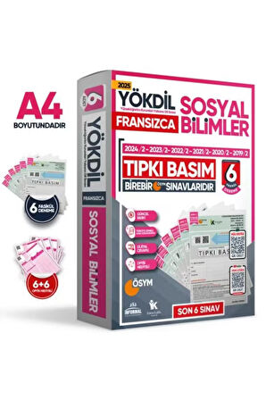 2025 YÖKDİL Fransızca SOSYAL BİLİMLER ÖSYM Çıkmış Soru Tıpkı Basım 6lı Deneme Paketi