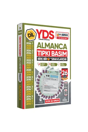 2026 YDS Almanca ÖSYM Tıpkı Basım Çıkmış Soru Deneme Paketi Dijital Çözümlü 26lı Fasikül SETİ