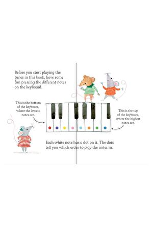 The Usborne My First Keyboard Book Beyaz