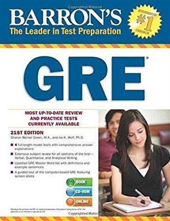GRE with CD ROM 21st Edition / Komisyon