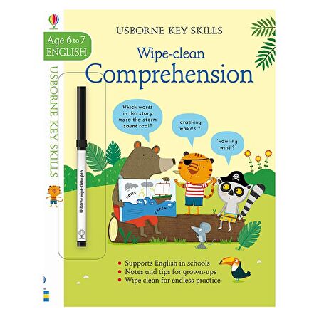 Usborne Keyskills Wipe Clean - Comprehension 6-7