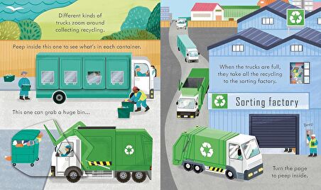 Peep Inside How a Recycling Truck Works