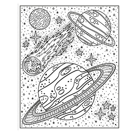 Space Magic Painting Book Usborne Publishing