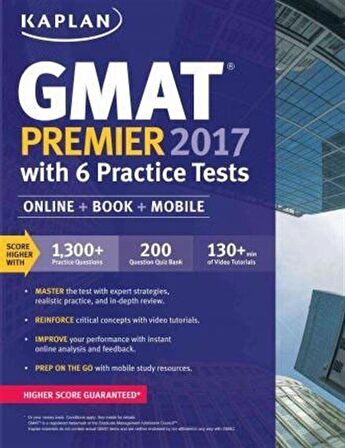 GMAT Premier 2017 with 6 Practice Tests: Online + Book + Videos + Mobile / Kolektif