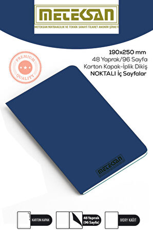 Mavi 19x25 Cm Ebat Not Defteri