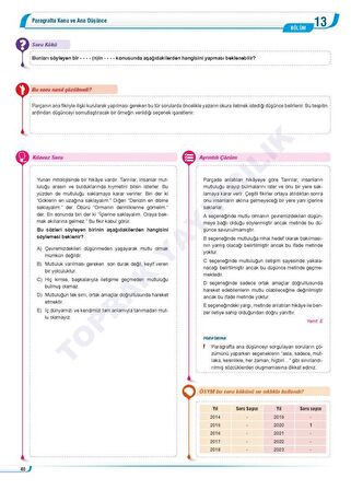 2024 Model Paragraf ve Problemler Soru Bankası TYT Çıkmış Sorular Denemesi Hediyeli!