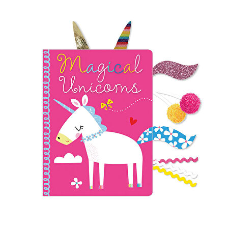 Magical Unicorns Board Book with fabric tabs