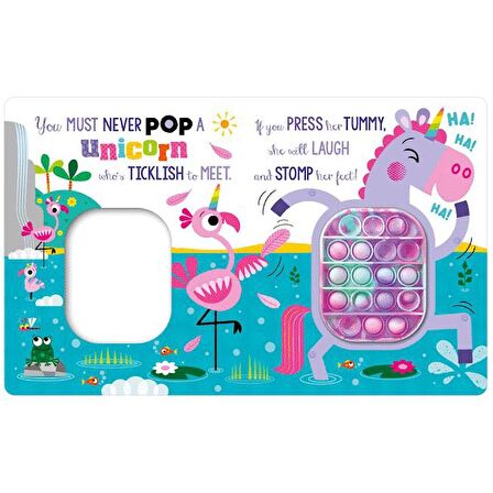 Never Pop a Unicorn! Fidget Popper Board Book