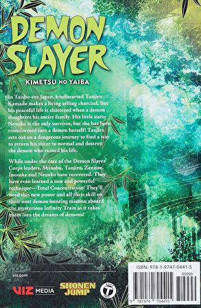 Demon Slayer 7: Kimetsu no Yaiba --  İblis Keser 7  İngilizce Çizgi Roman 