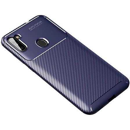 Gpack Samsung Galaxy A11 Kılıf Negro Karbon Dizayn Silikon