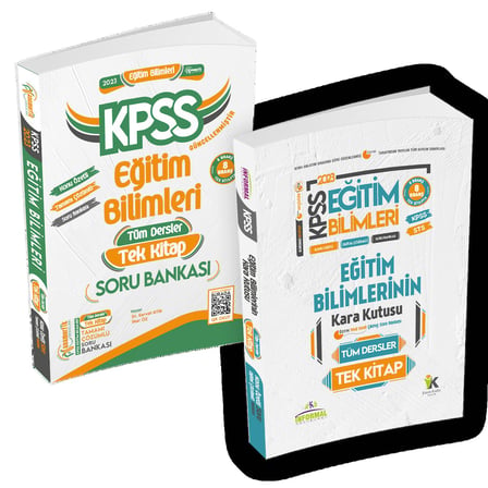 2023 KPSS Eğitim Bilimleri KARAKUTU TEK KİTAP ve ANAMORFİK TEK KİTAP Tamamı Çözümlü Soru Bankaları