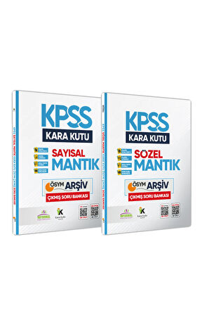 KPSS Sayısal VE Sözel Mantık Kara Kutu Dijital Çözümlü ÖSYM Çıkmış Soru Bankası Çözümlü