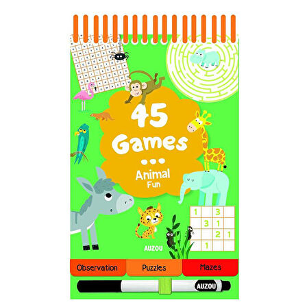 Auzou 45 Games - Animal Fun