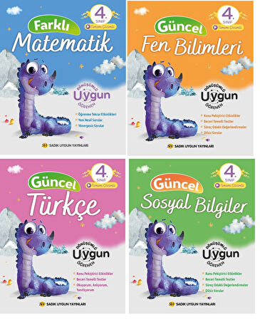 Sadık Uygun 4.Sınıf Güncel 4'lü Kitap Seti