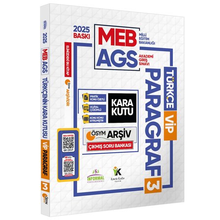 2025 MEB-AGS Türkçenin Kara Kutusu PARAGRAF 3 VİP ÖSYM Çıkmış Soru Havuzu Bankası Video/PDF Çözümlü