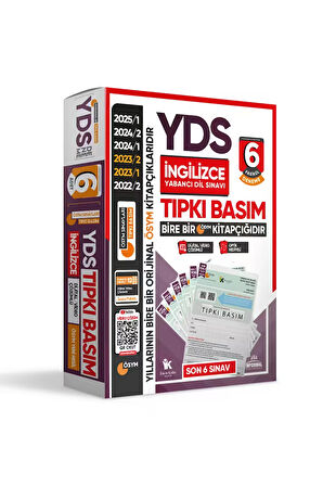 2025 Yds Ingilizce Ösym Tıpkı Basım Çıkmış Soru 6lı Deneme Paketi Türkiye Geneli Kitapçıklarıseti