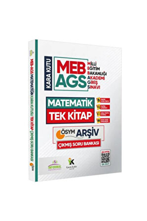 MEB AGS Matematik Kara Kutu TEK KİTAP En Kapsamlı ÖSYM Çıkmış Soru Bankası Çözümlü