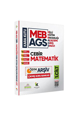 MEB AGS Matematik Kara Kutu 1.Cilt En Kapsamlı ÖSYM Çıkmış Soru Bankası Konu Özetli Dijital Çözümlü