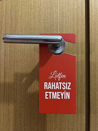 Lütfen Rahatsız Etmeyin Kapı Uyarı Levha -  Kapı rahatsız etme askı ( 2 ADET)