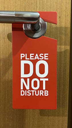 Do not disturb Lütfen Rahatsız Etmeyin Kapı Uyarı Levha -  Kapı rahatsız etme ( 2 ADET)