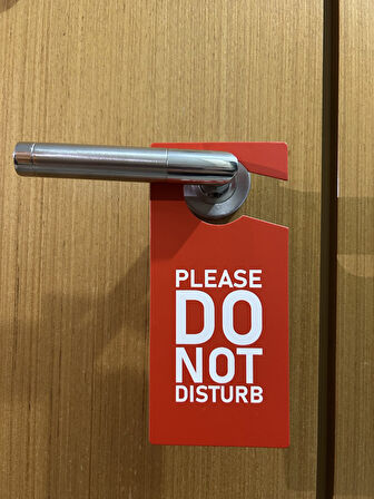 Do not disturb Lütfen Rahatsız Etmeyin Kapı Uyarı Levha -  Kapı rahatsız etme ( 2 ADET)