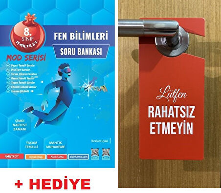 Hediye Rahatsız Etmeyin Öğrenci Odası Kapı Askısılı  Nartest 8.Sınıf LGS  MOD Fen