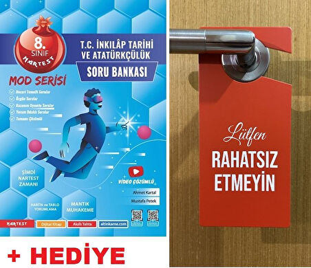 Hediye Rahatsız Etmeyin Öğrenci Odası Kapı Askısılı  Nartest 8.Sınıf LGS  MOD İnkılap