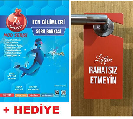 Hediye Rahatsız Etmeyin Öğrenci Odası Kapı Askısılı  Nartest 7.Sınıf MOD Serisi Fen