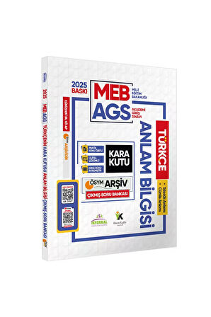 2025 MEB-AGS Türkçenin Kara Kutusu ANLAM BİLGİSİ (Sözcük-Cümle) Çıkmış Soru Bankası PDF/Video Çözüm
