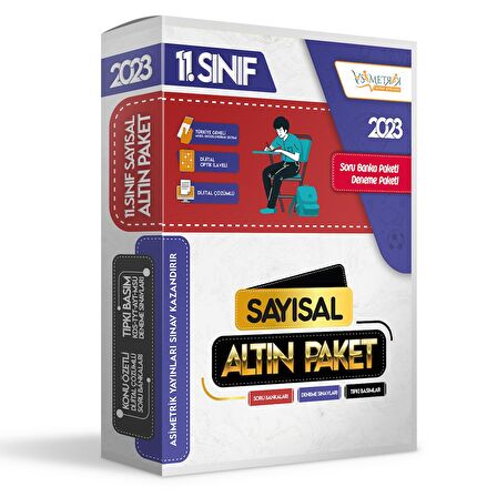 2023 11.Sınıf SAYISAL Soru Bankaları ve Türkiye Geneli Kurumsal Dijital Çözümlü PAKET DENEME SETİ