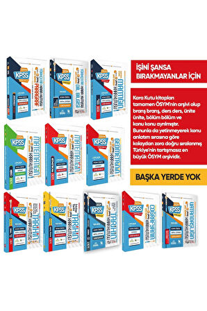 Kpssnin Kara Kutusu Gy-gk Çıkmış Soru Bankası Altın Paket Set Konu Ö. D.çözümlü