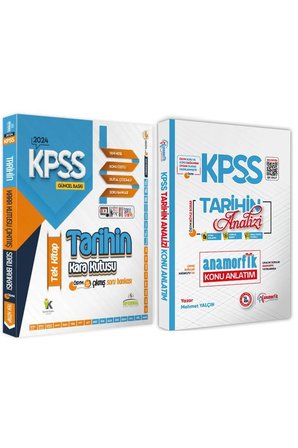 Kpss Tarih 2li Set Karakutu Ve Anamorfik Yayınları Analiz Konu Anlatım-soru Bankası