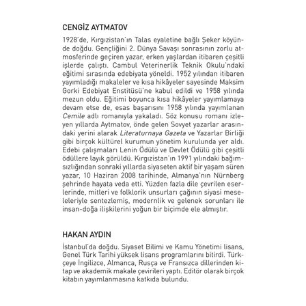 Selvi Boylum Al Yazmalım Cengiz Aytmatov Ciltsiz KETEBE YAYINCILIĞI 136 Sayfa